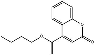 4-(1-BUTOXYVINYL)CHROMEN-2-ONE 化学構造式