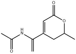 N-[1-(2-METHYL-6-OXO-3,6-DIHYDRO-2H-PYRAN-4-YL)VINYL]ACETAMIDE Structure