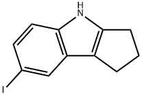 7-Iodo-1,2,3,4-tetrahydrocyclopenta[b]indole Structure