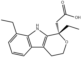 (S)-依托度酸,87249-11-4,结构式