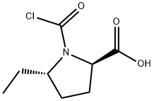 D-Proline, 1-(chlorocarbonyl)-5-ethyl-, trans- (9CI) 结构式