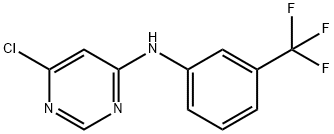 6-Chloro-N-[3-(trifluoromethyl)-phenyl]pyrimidin-4-amine,872510-82-2,结构式