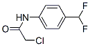 ACETAMIDE, 2-CHLORO-N-[4-(DIFLUOROMETHYL)PHENYL]- 化学構造式