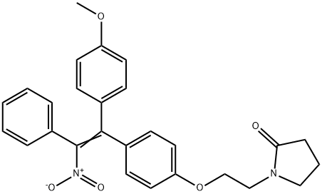 87261-96-9 2-(4-(2-nitro-1-(4-methoxyphenyl)-2-phenylvinyl)phenoxy)-N-ethylpyrrolidin-2-one