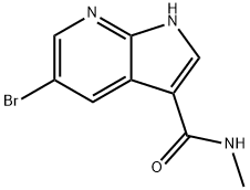 1H-Pyrrolo[2,3-b]pyridine-3-carboxaMide, 5-broMo-N-Methyl- 化学構造式
