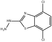 4,7-DICHLORO-2(3H)-BENZOTHIAZOLONEHYDRAZONE Structure