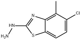 5-CHLORO-2-HYDRAZINO-4-METHYL-1,3-BENZOTHIAZOLE, 872696-07-6, 结构式