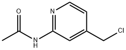 Acetamide,  N-[4-(chloromethyl)-2-pyridinyl]- Structure