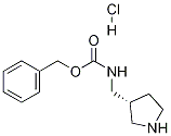 R-3-(CBZ-AMINOMETHYL)-PYRROLIDINE-HCl 化学構造式