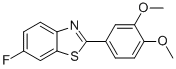 BENZOTHIAZOLE, 2-(3,4-DIMETHOXYPHENYL)-6-FLUORO- Struktur