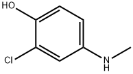 Phenol,  2-chloro-4-(methylamino)- Structure