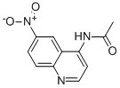 4-ACETAMIDO-6-NITRO-QUINOLINE 化学構造式