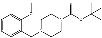 TERT-BUTYL 4-(2-METHOXYBENZYL)PIPERAZINE-1-CARBOXYLATE,872846-69-0,结构式