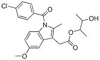 1-(4-Chlorobenzoyl)-5-methoxy-2-methyl-1H-indole-3-acetic acid 2-hydroxy-1-methylpropyl ester Structure