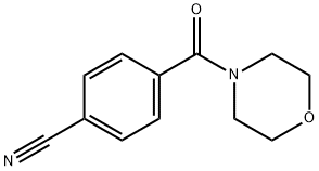 4-(MORPHOLIN-4-YLCARBONYL)BENZONITRILE 结构式