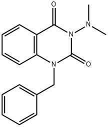 1-benzyl-3-dimethylamino-quinazoline-2,4-dione 结构式