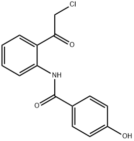 Benzamide,  N-[2-(chloroacetyl)phenyl]-4-hydroxy-  (9CI) Struktur