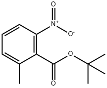 Benzoic acid, 2-Methyl-6-nitro-, 1,1-diMethylethyl ester 化学構造式