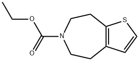 2-CHLORO-4,5,7,8-TETRAHYDRO-6H-THIENO[2,3-D]AZEPINE-6-CARBOXYLIC ACID, T-BUTYLESTER 结构式