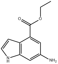 6-Amino-1H-Indole-4-Carboxylic Acid Ethyl Ester 结构式