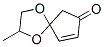 1,4-Dioxaspiro[4.4]non-8-en-7-one,  2-methyl- 结构式