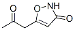 3(2H)-Isoxazolone, 5-(2-oxopropyl)- (9CI) Struktur