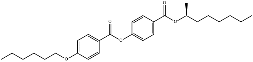 S-(+)-2-Octyl 4-(4-hexyloxybenzoyloxy)benzoate Structure