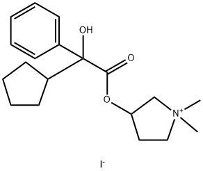 Glycopyrrolate Iodide(Mixture of diastereomers) Struktur