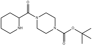 4-[(PIPERIDIN-2-YL)CARBONYL]PIPERAZINE-1-CARBOXYLIC ACID TERT-BUTYL ESTER,873315-18-5,结构式