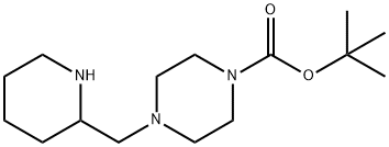 4-[(PIPERIDIN-2-YL)METHYL]PIPERAZINE-1-CARBOXYLIC ACID TERT-BUTYL ESTER Structure