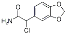 5-(2-Amino-1-chloro-2-oxoethyl)-1,3-benzodioxole, 2-Chloro-2-[3,4-(methylenedioxy)phenyl]acetamide Structure