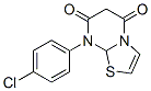 8-(4-chlorophenyl)thiazolo(3,2-a)pyrimidine-5,7-dione,87340-64-5,结构式