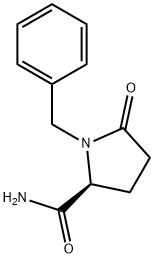 1-Benzyl-5-oxopyrrolidine-2-carboxamide 化学構造式