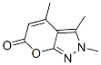 5,7,8-trimethyl-2-oxa-8,9-diazabicyclo[4.3.0]nona-4,6,9-trien-3-one Structure