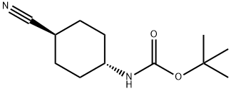trans-1-(Boc-aMino)-4-cyanocyclohexane, 97% Structure