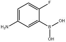 5-氨基-2-氟苯硼酸,873566-74-6,结构式