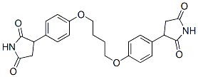 3-[4-[4-[4-(2,5-dioxopyrrolidin-3-yl)phenoxy]butoxy]phenyl]pyrrolidine -2,5-dione 结构式