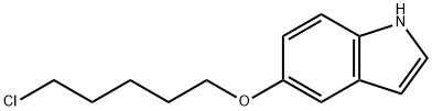 5-(5-chloropentyloxy)-1H-indole 结构式
