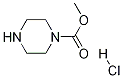 1-哌嗪羧酸甲酯盐酸盐 结构式