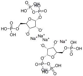 alpha-d-Ribofuranose, 5-(dihydrogen phosphate) 1-(trihydrogen diphosphate), tetrasodium salt Structure