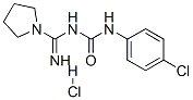 1-(4-CHLORO-PHENYL)-3-(IMINO-PYRROLIDIN-1-YL-METHYL)-UREA HYDROCHLORIDE 结构式