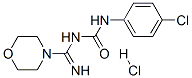1-(4-CHLORO-PHENYL)-3-(IMINO-MORPHOLIN-4-YL-METHYL)-UREA HYDROCHLORIDE 结构式