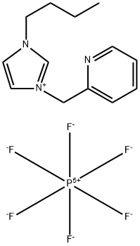 1-丁基-3-(2-吡啶基甲基)-1H-咪唑六氟磷酸盐,873788-09-1,结构式