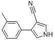 4-(3-METHYLPHENYL)-1H-PYRROLE-3-CARBONITRILE 化学構造式