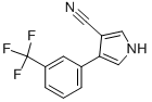 4-[3-(TRIFLUOROMETHYL)PHENYL]-1H-PYRROLE-3-CARBONITRILE 化学構造式