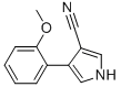 4-(2-METHOXYPHENYL)-1H-PYRROLE-3-CARBONITRILE 结构式