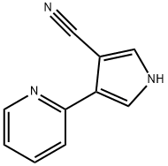 4-(2-PYRIDINYL)-1H-PYRROLE-3-CARBONITRILE 化学構造式