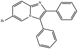 6-bromo-2,3-diphenyl-imidazo[1,2-a]pyridine 结构式