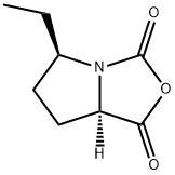 1H,3H-Pyrrolo[1,2-c]oxazole-1,3-dione,5-ethyltetrahydro-,(5R-trans)-(9CI),87392-44-7,结构式