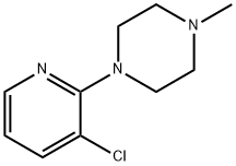 3-クロロ-2-(4-メチル-1-ピペラジニル)ピリジン 塩化物 化学構造式